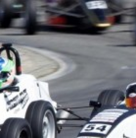 Calan Williams on the race track