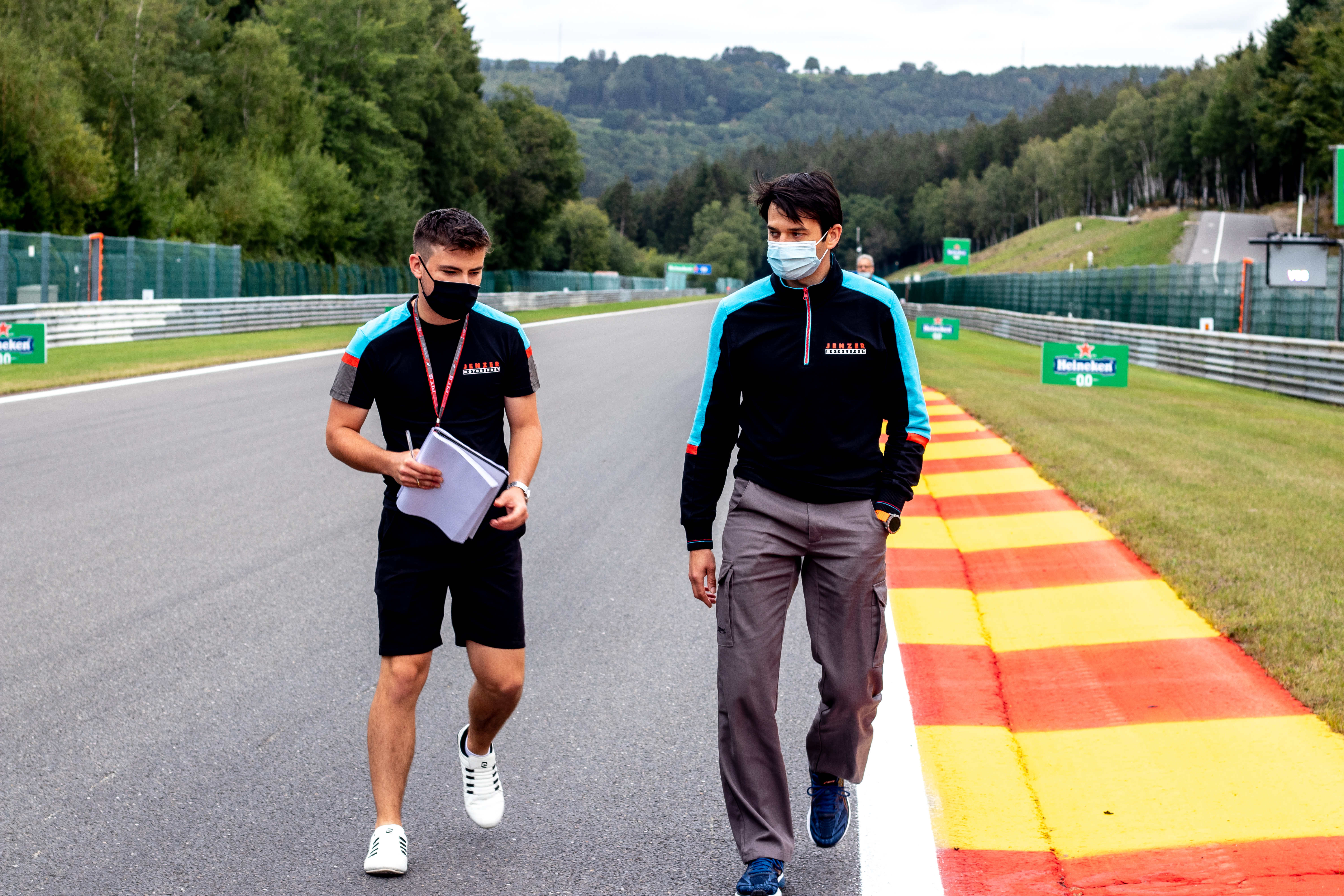 Calan Williams Walking the race track