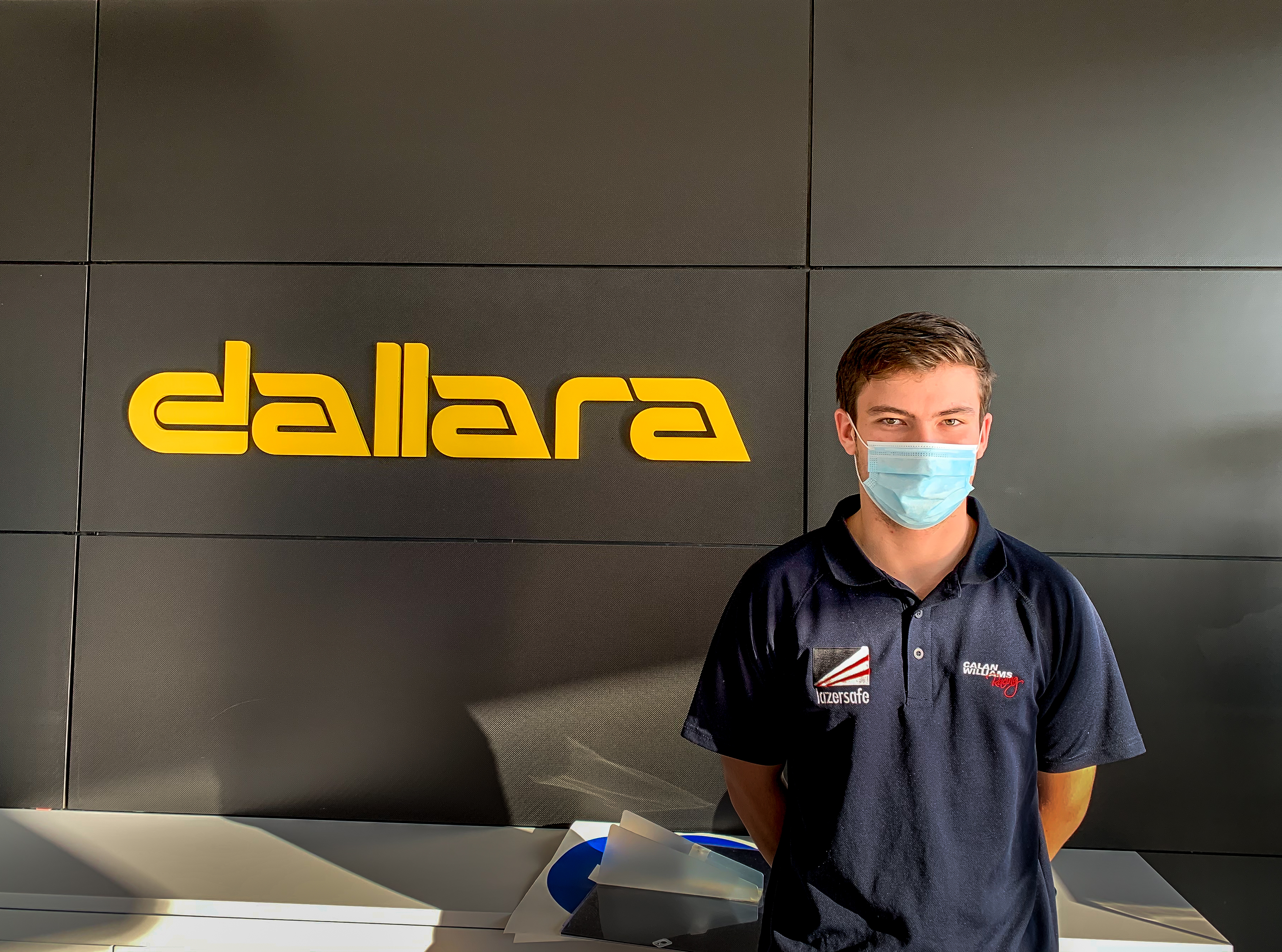 Calan Williams at Dallara HQ