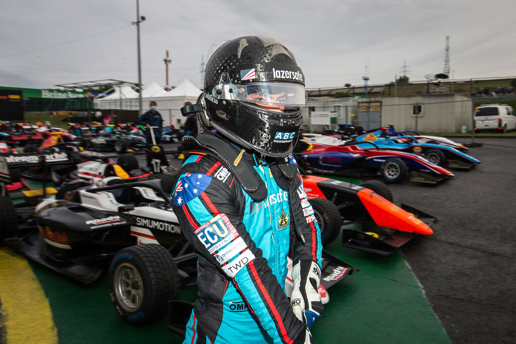 Calan Williams Racing taking a corner