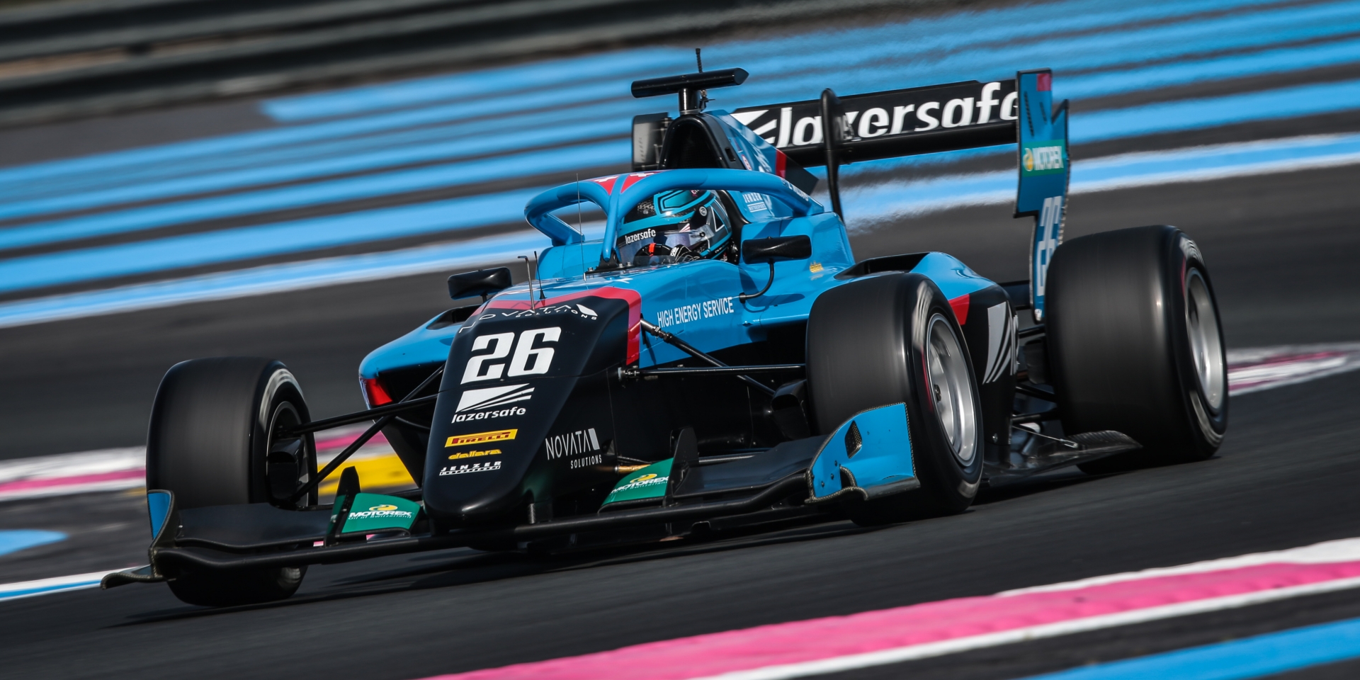Calan Williams on the race track