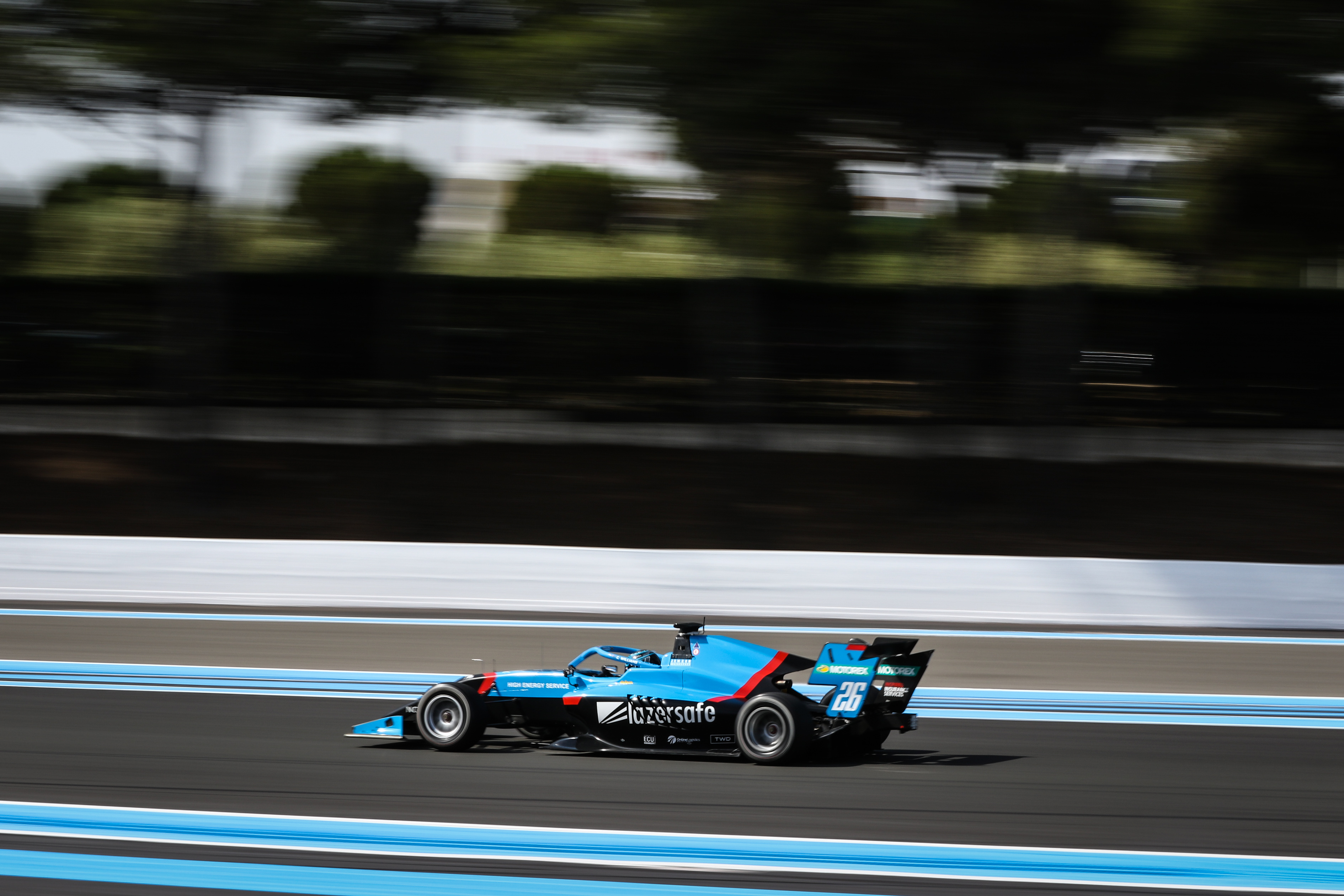 Calan Williams on the race track