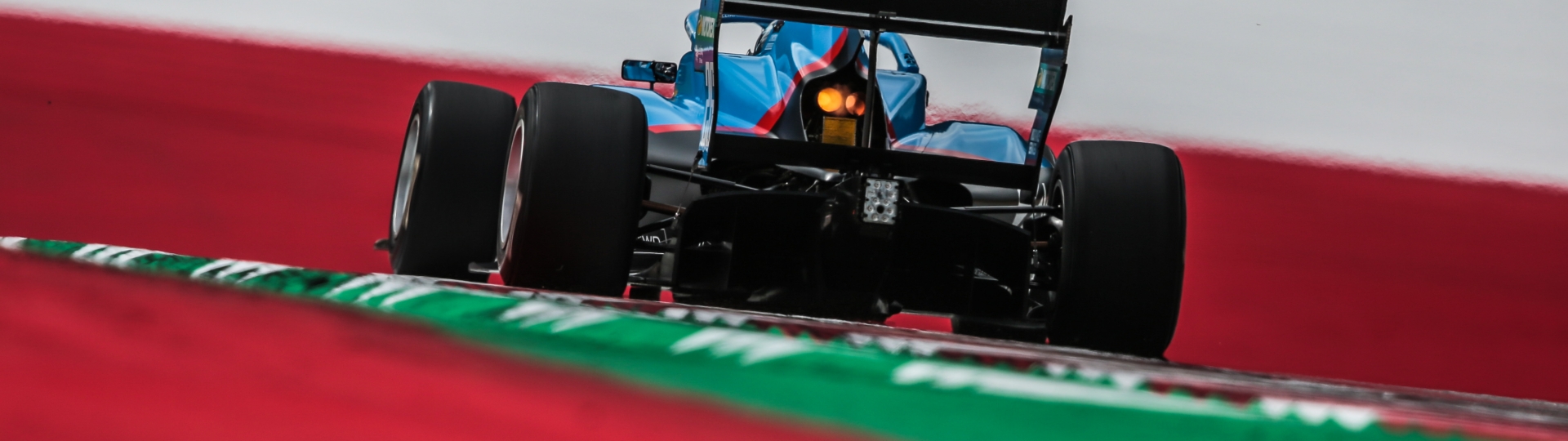 Calan Williams on the Red Bull race track