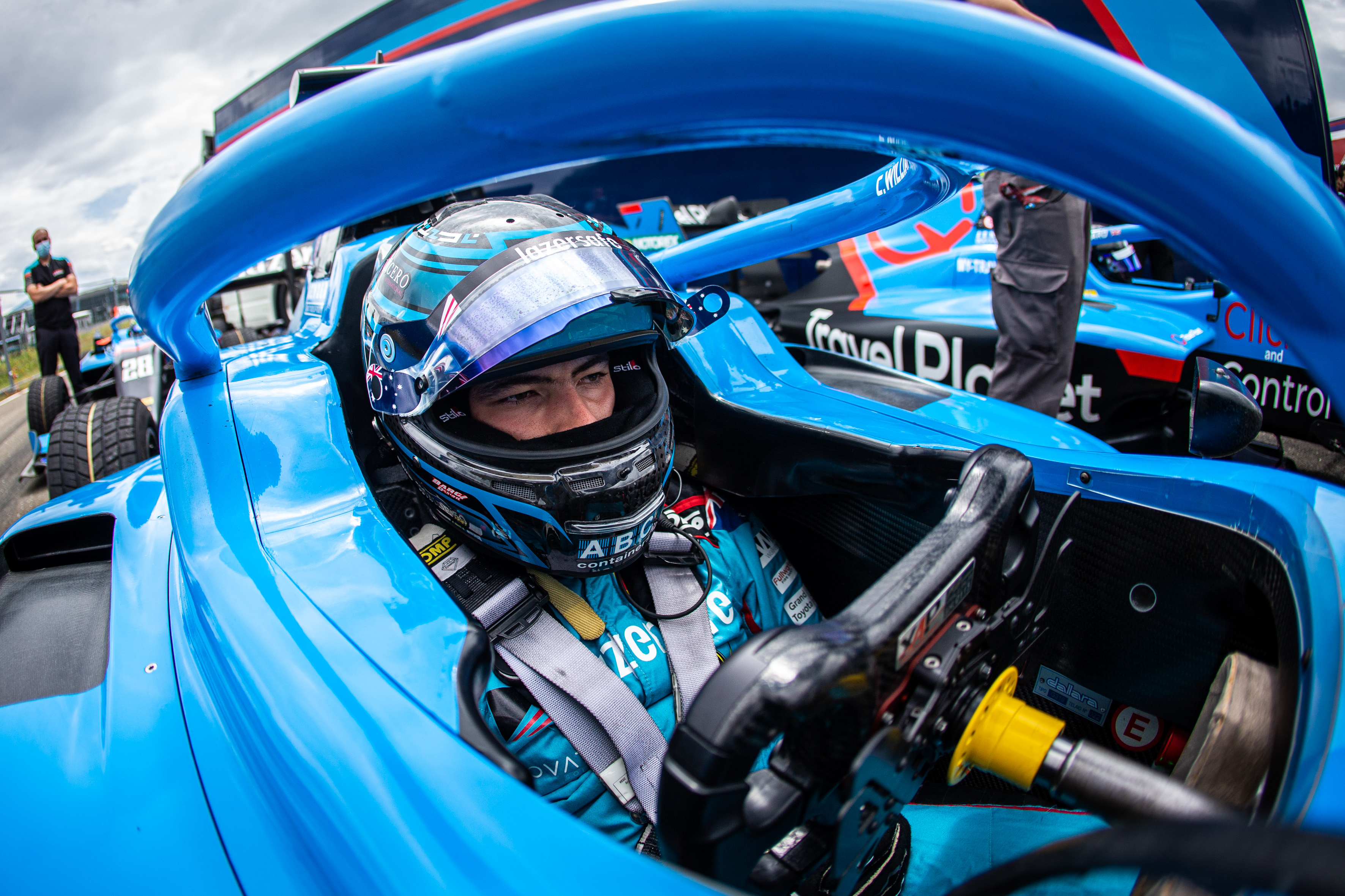 Calan Williams in the drivers seat