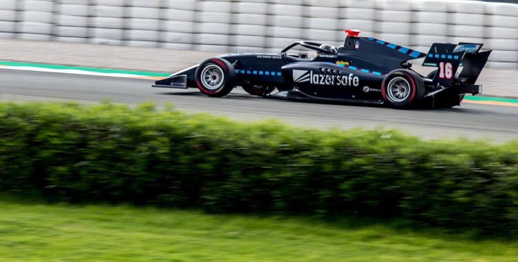 Calan Williams on the race track