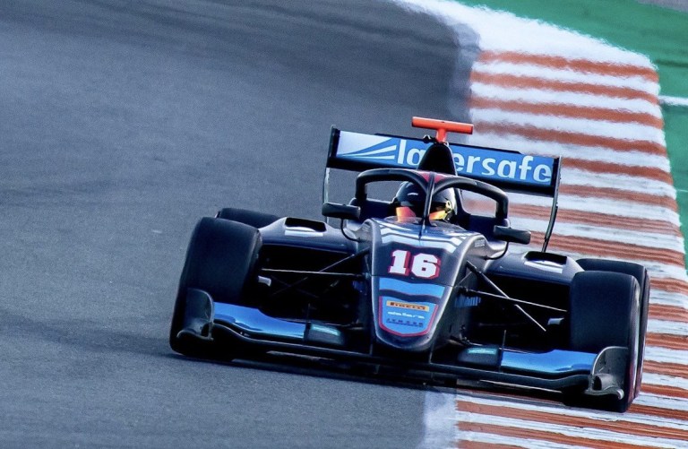 Calan Williams on the race track