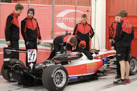 Calan Williams getting ready to race