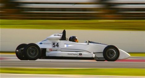 Calan Williams first race in the wet