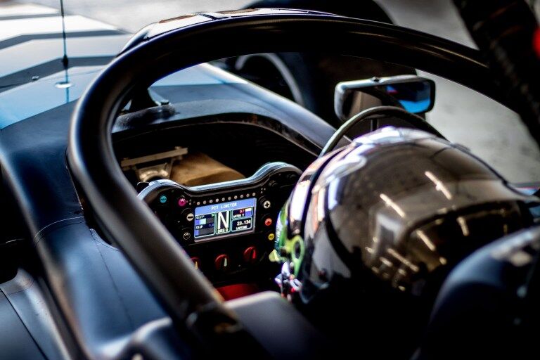 Calan Williams in the drivers seat